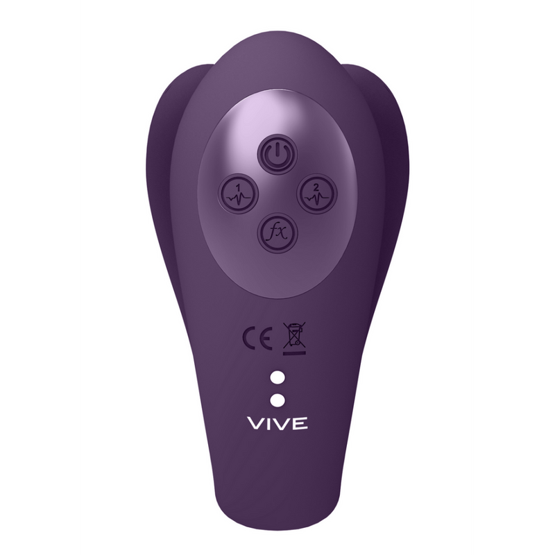 Yoko - Triple Action Vibrator Dual Prongs with Clitoral Pulse Wave