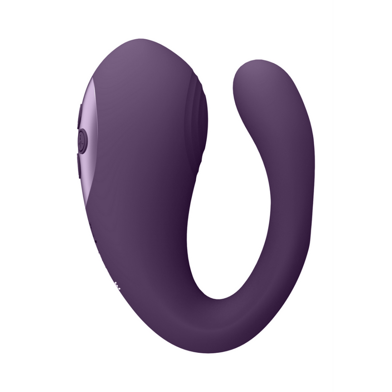 Yoko - Triple Action Vibrator Dual Prongs with Clitoral Pulse Wave