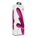 Kura - Vibrateur G-Spot à propulsion avec langue battante et stimulateur à onde pulsée - Rose