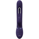 Mika - Triple Moteur - Rabbit Vibrant avec Stimulateur Innovant de Point G à Battement - Violet