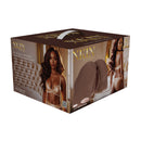 Bodyforms - Kaya Bloom - Masturbateur vibrant à double entrée - 2,4 kg / 5,4 lbs - Marron