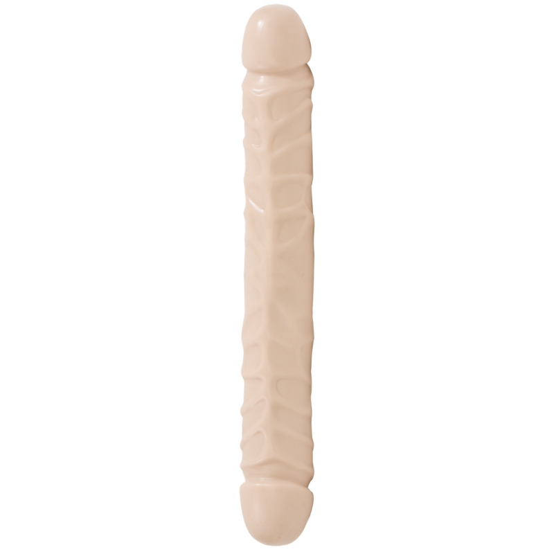 Jr. Veined Double Header - Dildo with Double Ends - 12 / 30 cm