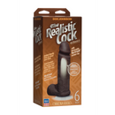 Pénis réaliste avec testicules - Ventouse Vac-U-Lock amovible - ULTRASKYN - 6 / 16 cm - Chocolat
