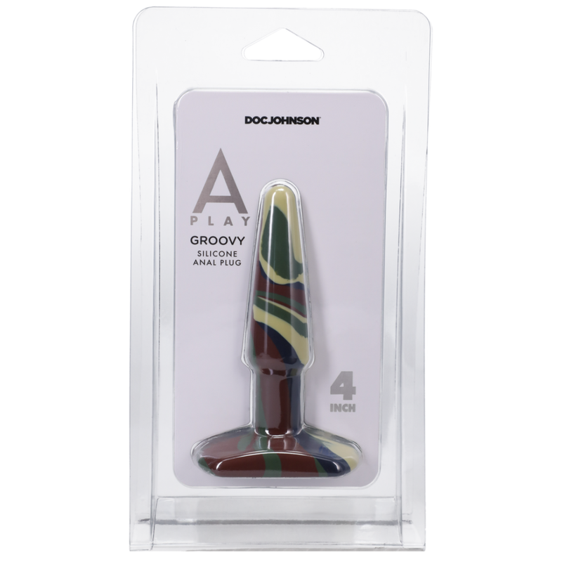 Groovy - Silicone Anal Plug - 4 / 10 cm - Camouflage