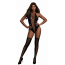 Teddy et bas en diamant - Taille unique - Noir