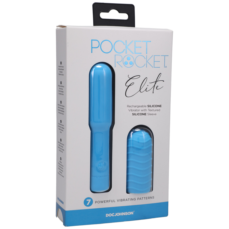 Elite - Mini Vibrator with Interchangeable Attachment - 4 / 10 cm