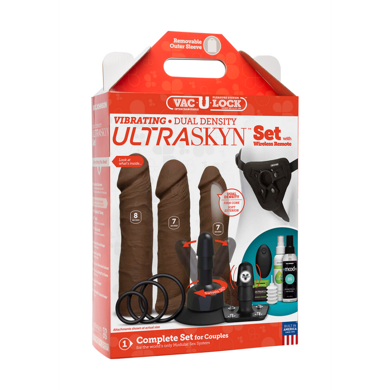 Vibrating Dual Density ULTRASKYN Toys Set + Remote Control