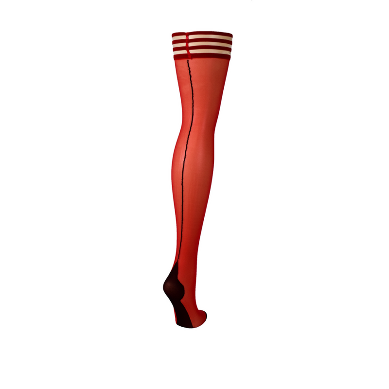 Monica - Thigh High - B - Red