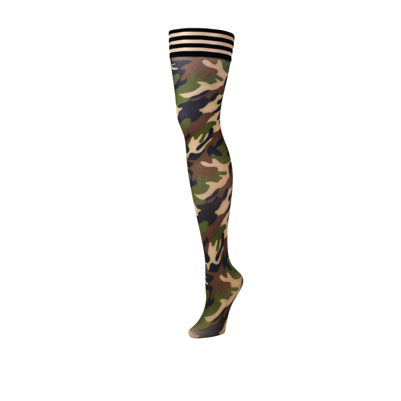 Alex - Thigh High - D - Camouflage