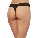 String en dentelle - Taille unique - Noir