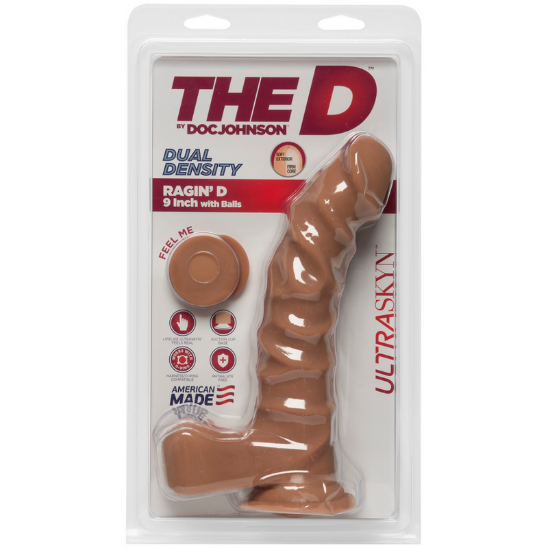 Ragin' D - Realistic ULTRASKYN Dildo with Balls - 9 / 22 cm