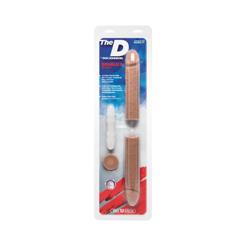 Double D - Realistic Double ULTRASKYN Dildo - 16 / 40 cm