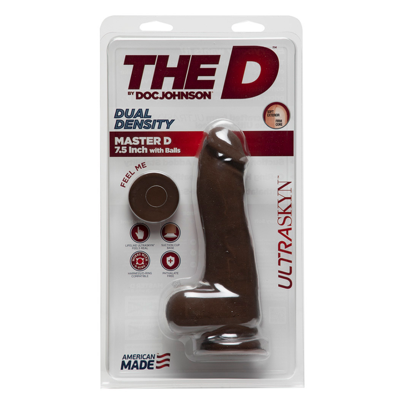 Master D - Realistic ULTRASKYN Dildo with Balls - 7 / 19 cm