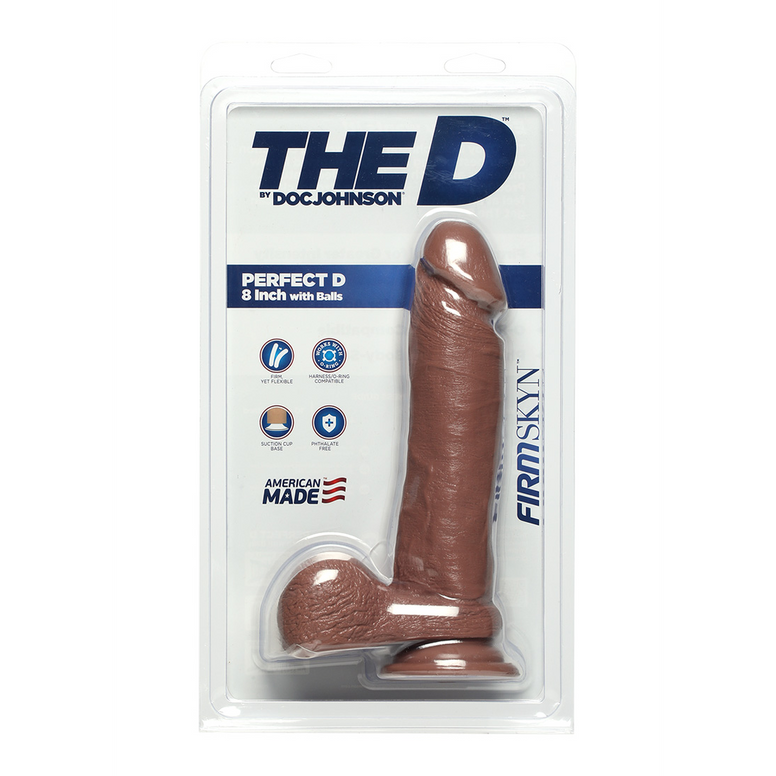 Perfect D - Realistic FIRMSKYN Dildo with Balls - 8 / 20 cm