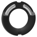 Le Paradoxe - Anneau de pénis en silicone/métal - 45mm - Noir