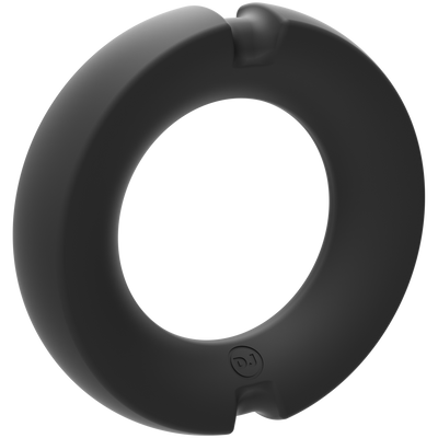 The Paradox - Silicone/Metal Cock Ring - 50mm - Black