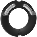 Le Paradoxe - Anneau de pénis en silicone/métal - 50mm - Noir