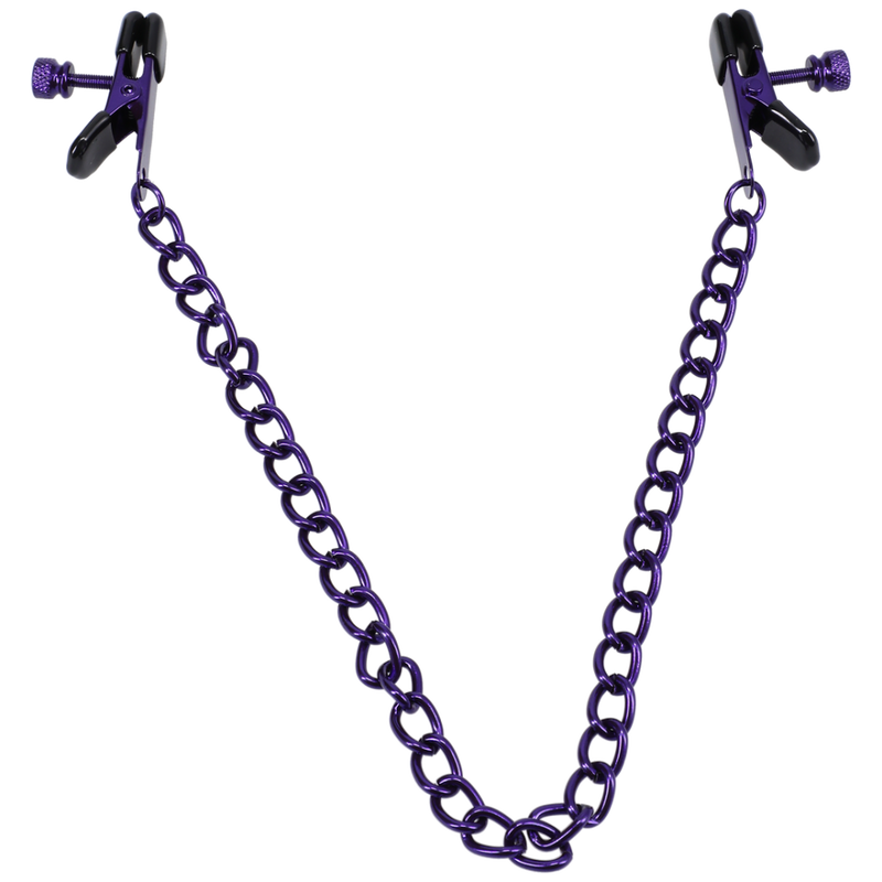 Chained Up - Nipple Clamps - Purple