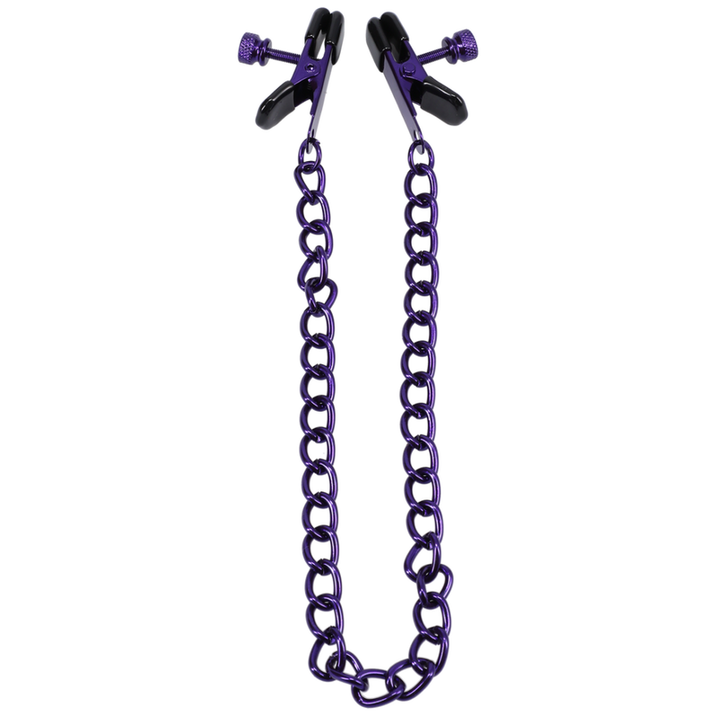 Chained Up - Nipple Clamps - Purple