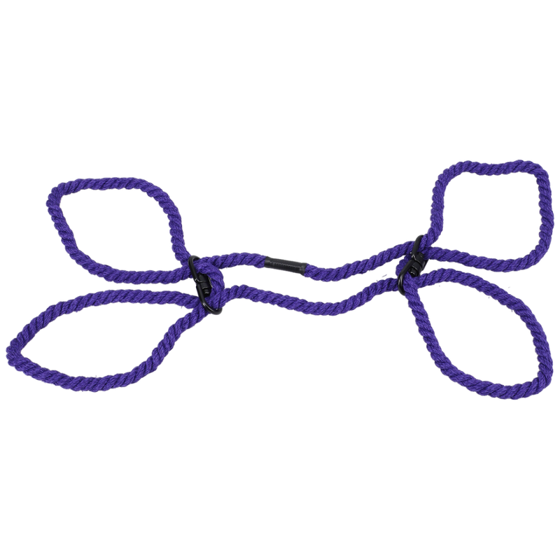 Restrain - 6mm Hemp Wrist or Ankle Cuffs - Purple