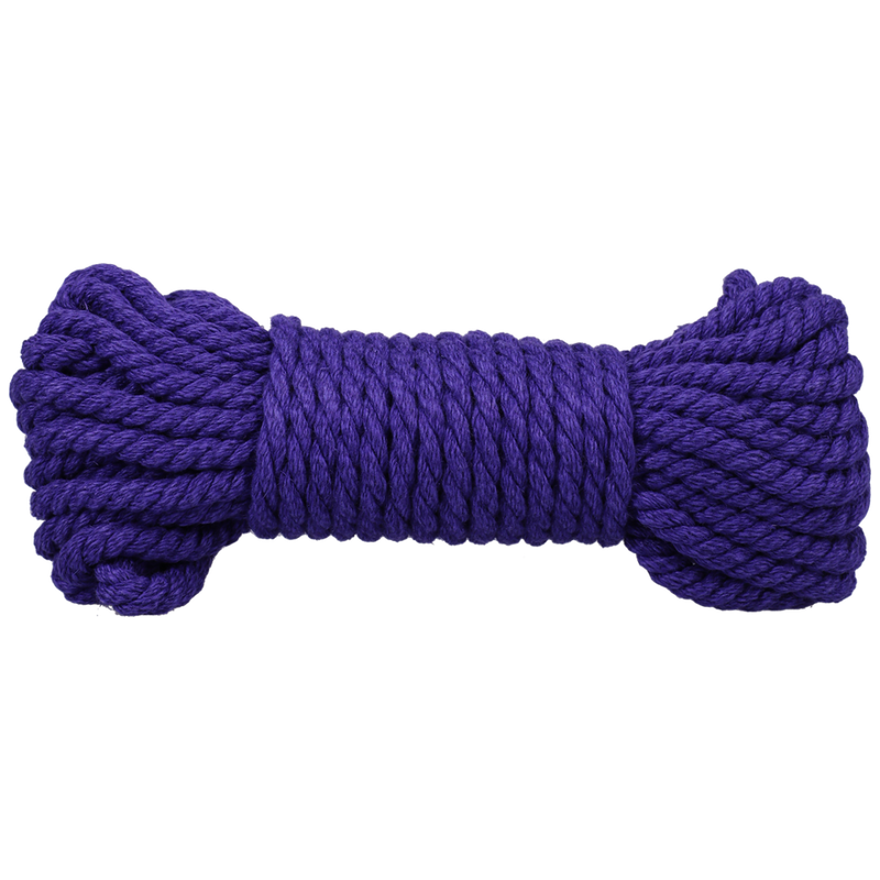 Bind and Tie - 6 mm Hemp Bondage Rope - 30 ft - Violet