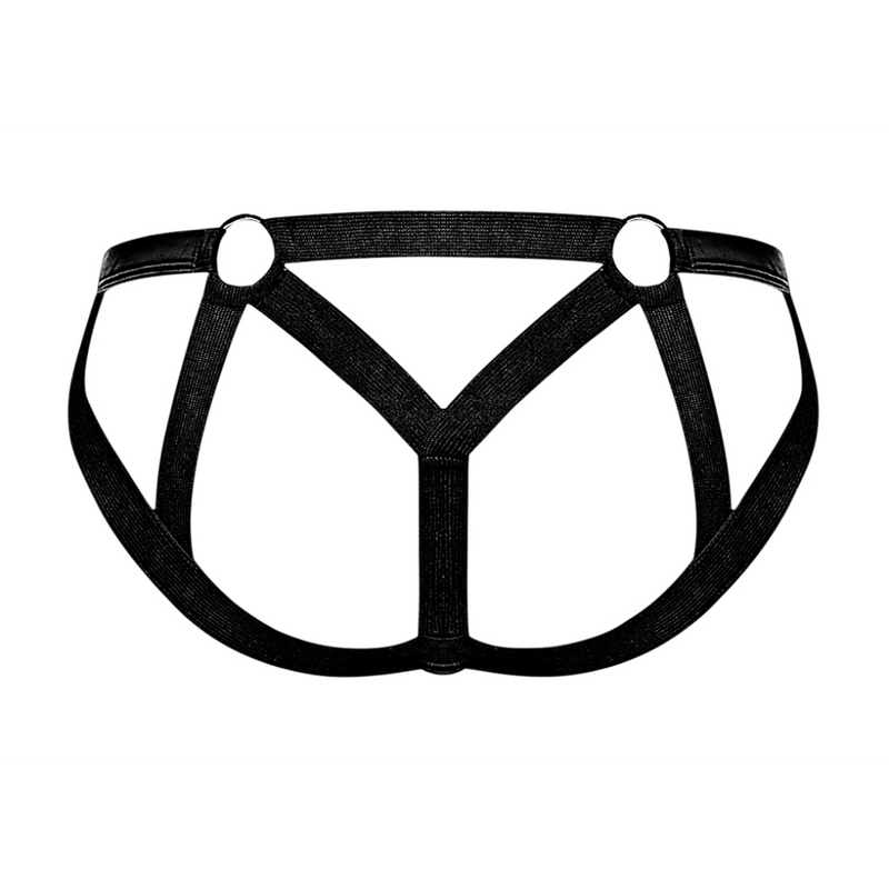 Strappy Ring Jock - L/XL - Black