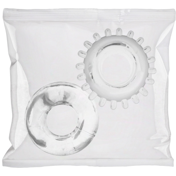 2 Pack C-Ring Set - Bulk Refill 50 Pieces - Clear