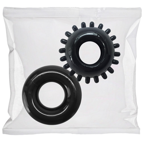 2 Pack C-Ring Set - Bulk Refill 50 Pieces - Black