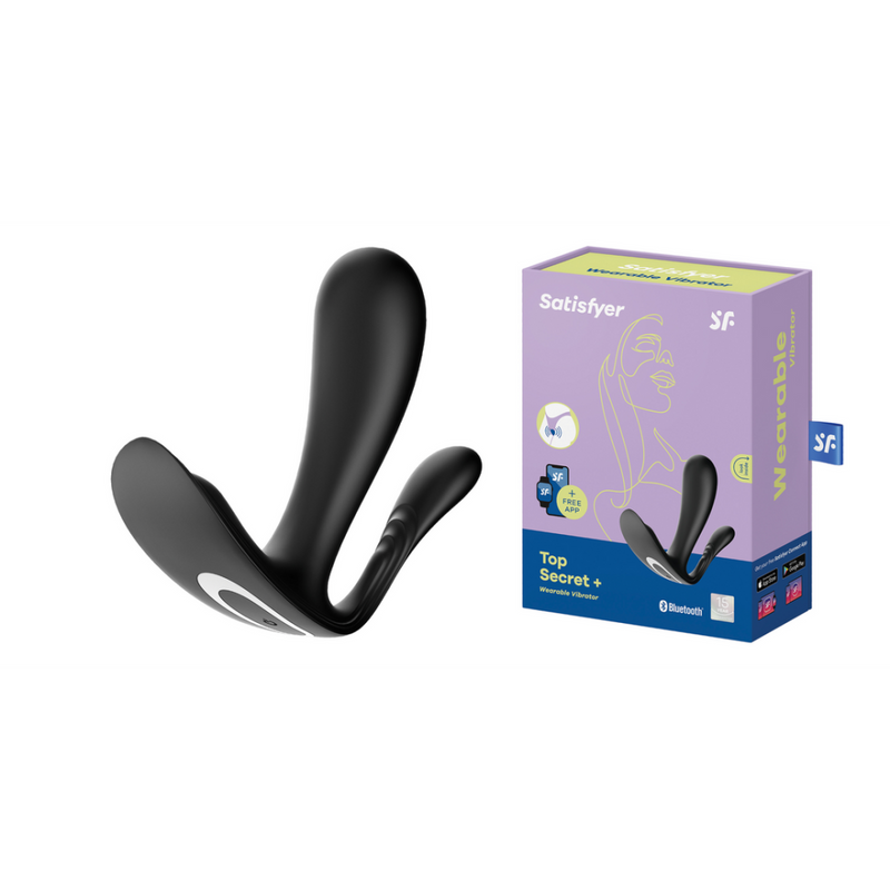 Top Secret Plus - Portable Panties Vibrator - Black