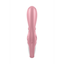 Hug Me - Vibrateur Lapin avec Embout en Forme de Langue pour la Stimulation du Clitoris - Rose