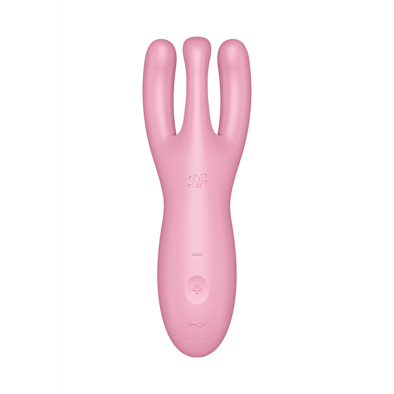 Threesome 4Plus - Lay-on Vibrator with App - Pink