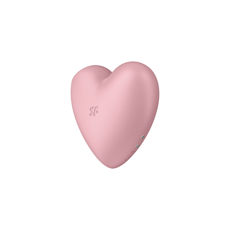 Cutie Heart - Air Pulse Stimulator and Vibration - Light Red