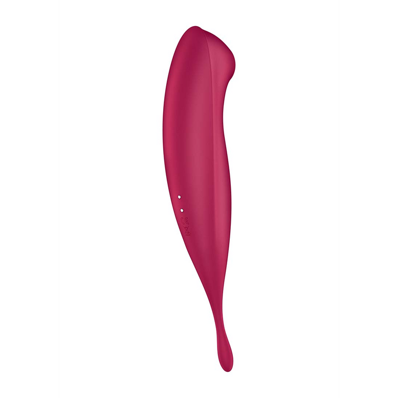 Twirling Pro - Tip Vibrator with App - Dark Red