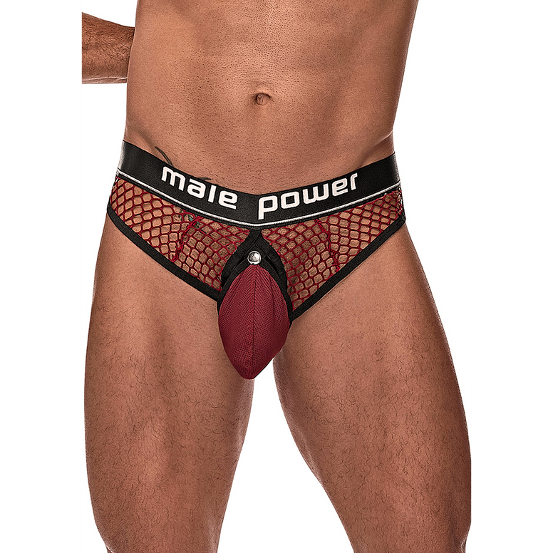 Cock Ring Thong - S/M - Burgundy