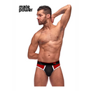 Panel Thong - S/M - Noir/Rouge