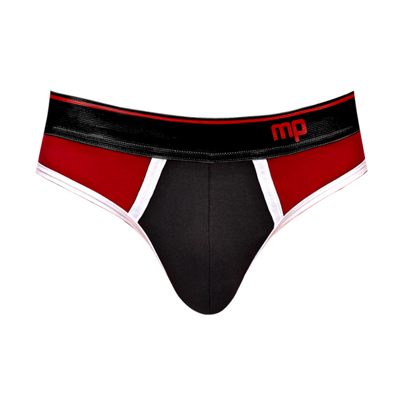 Panel Thong - S/M - Black/Red