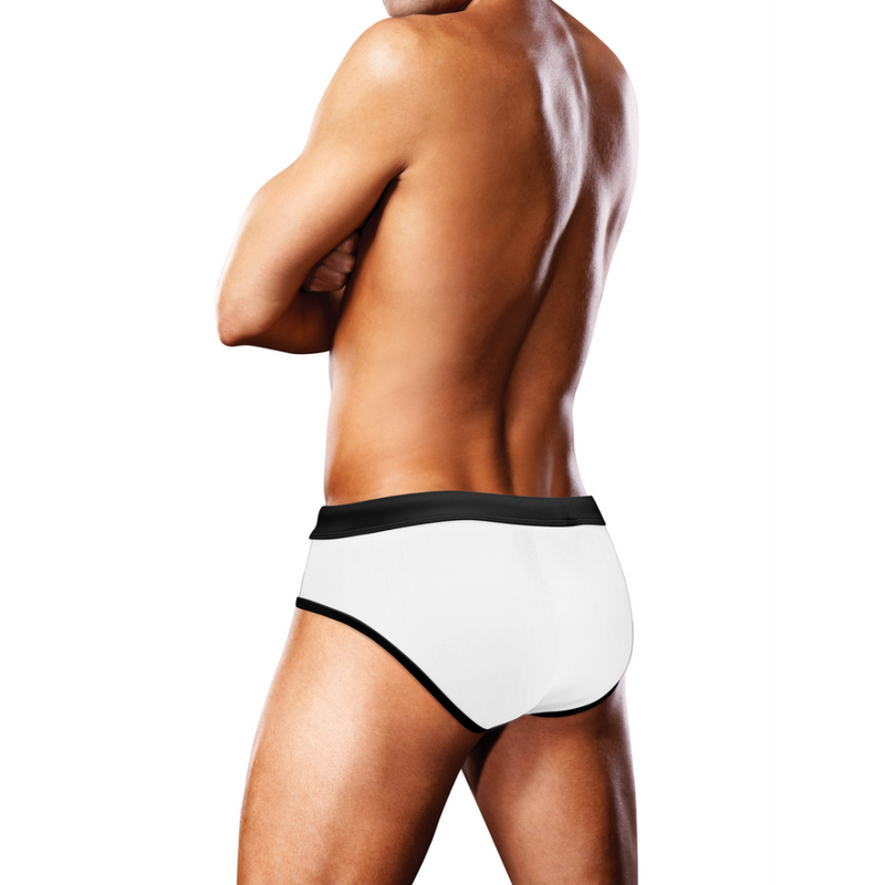 Swim Brief White Oversized Paw - L