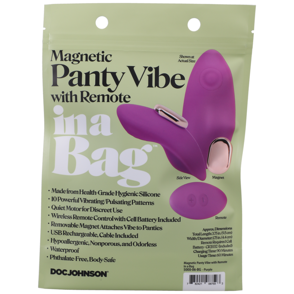 Vibromasseur Magntique pour Culotte avec Tlcommande - Violet