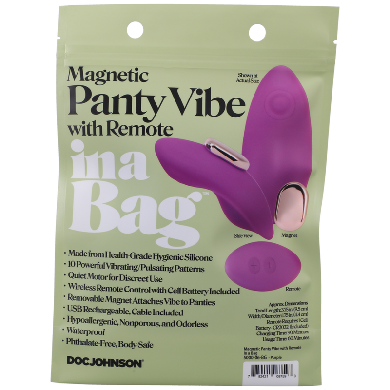 Magnetic Panty Vibe with Remote - Purple