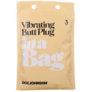 Plug anal vibrant - 3 / 8 cm - Noir