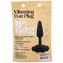 Plug anal vibrant - 3 / 8 cm - Noir