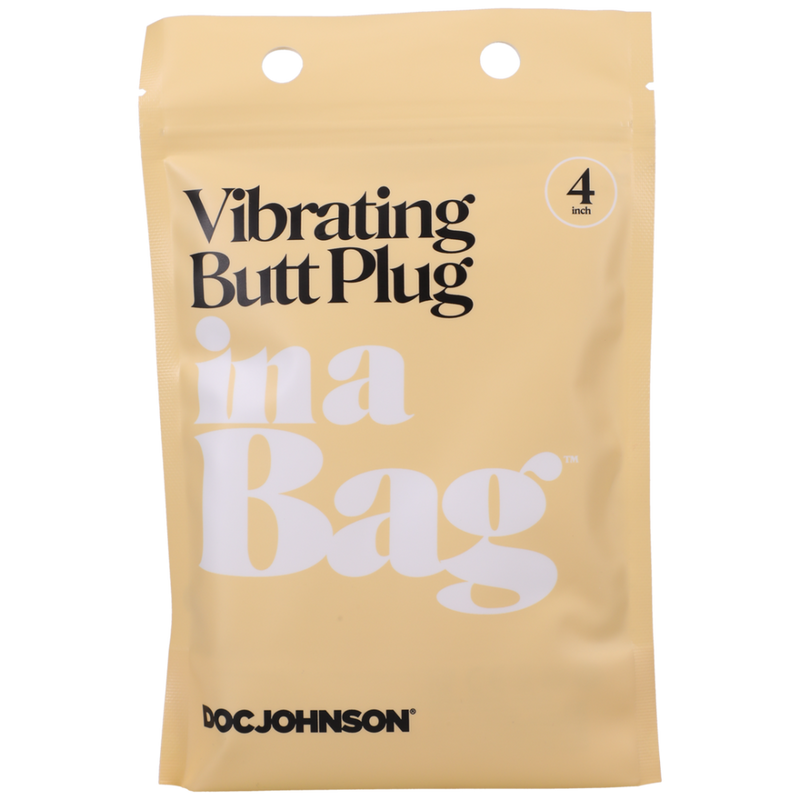 Vibrating Butt Plug - 4 / 10 cm - Black