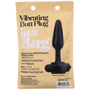 Vibrating Butt Plug - 10 cm - Noir