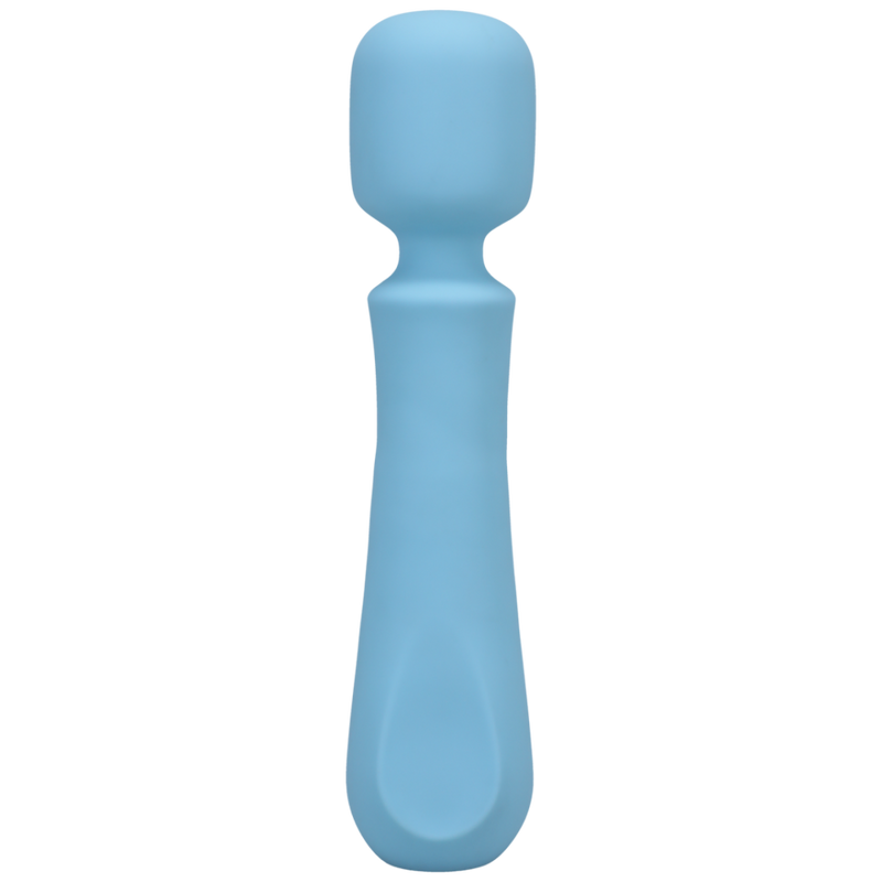 Euphoria - Rechargeable Silicone Wand Vibe - Blue