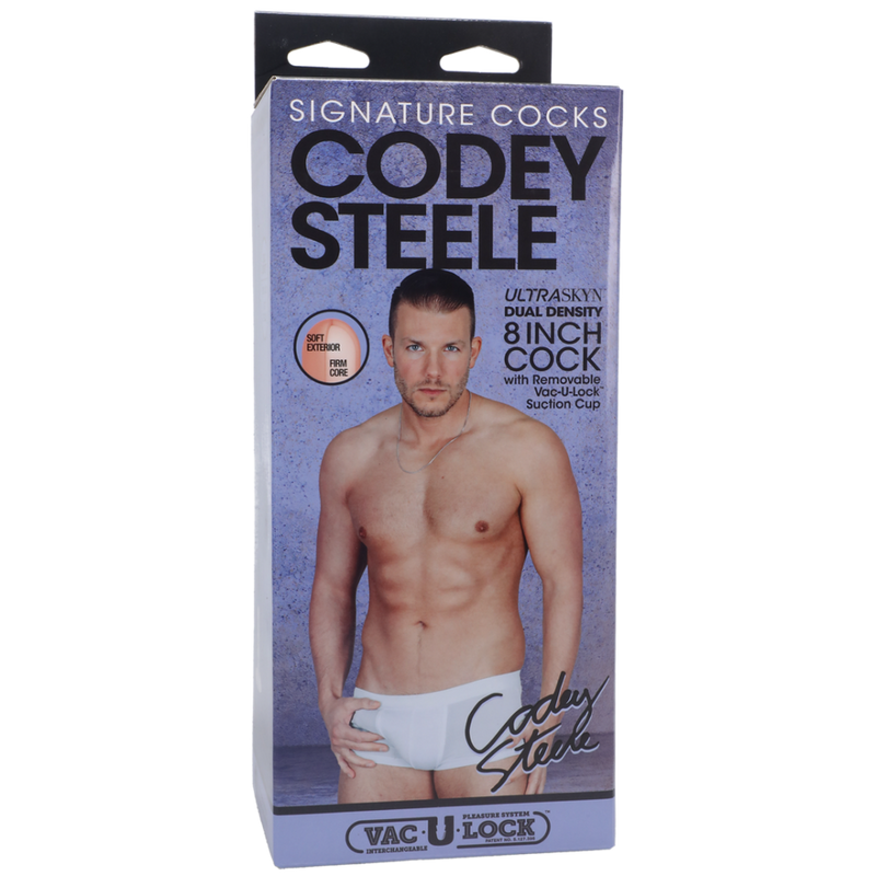 Codey Steele - Realistic ULTRASKYN Dildo - 8 / 20 cm - Vanilla