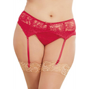 Ceinture porte-jarretelles en dentelle Diamond - Noir