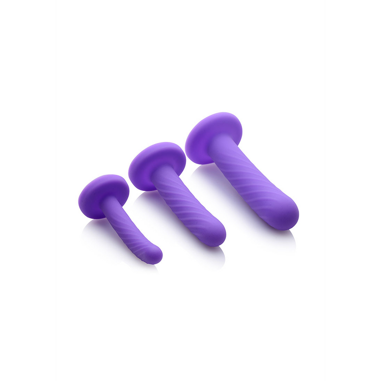 Tri-Play - 3-Piece Silicone Dildo Set