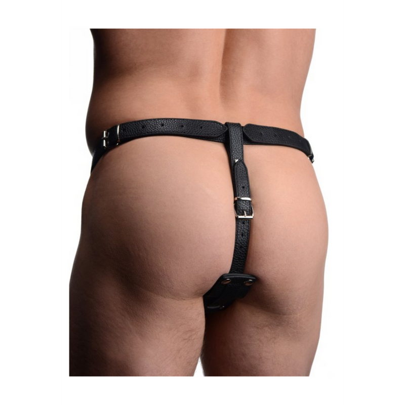 Men's Harness with Silicone Butt Plug