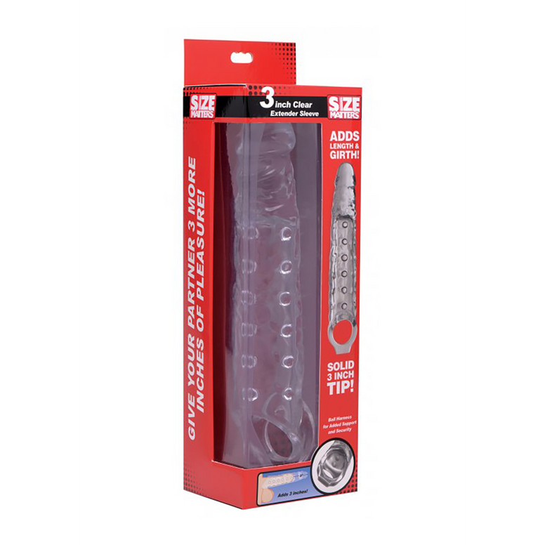 Transparent Penis Sleeve - 3 / 7,5 cm