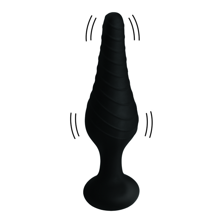 Silicone Vibrating Anal Plug with Remote Control